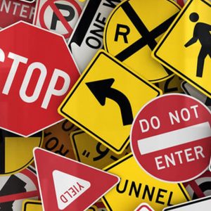 Private Roads Traffic Signs